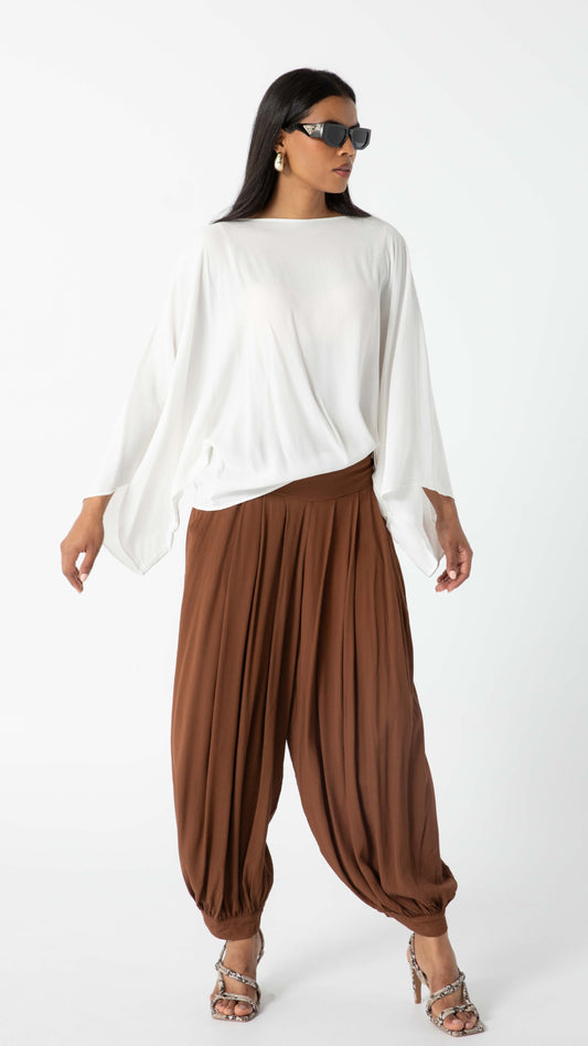 Motion Viscose Relaxed Style Pants - Chocolate