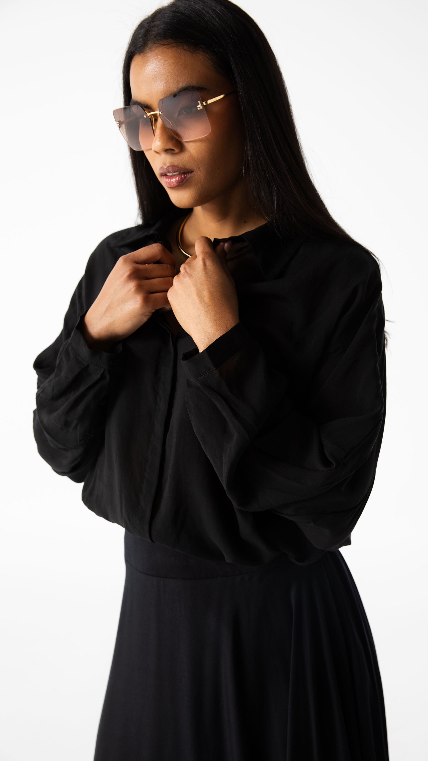 Axis Lyocell Tencel Shirt - Black