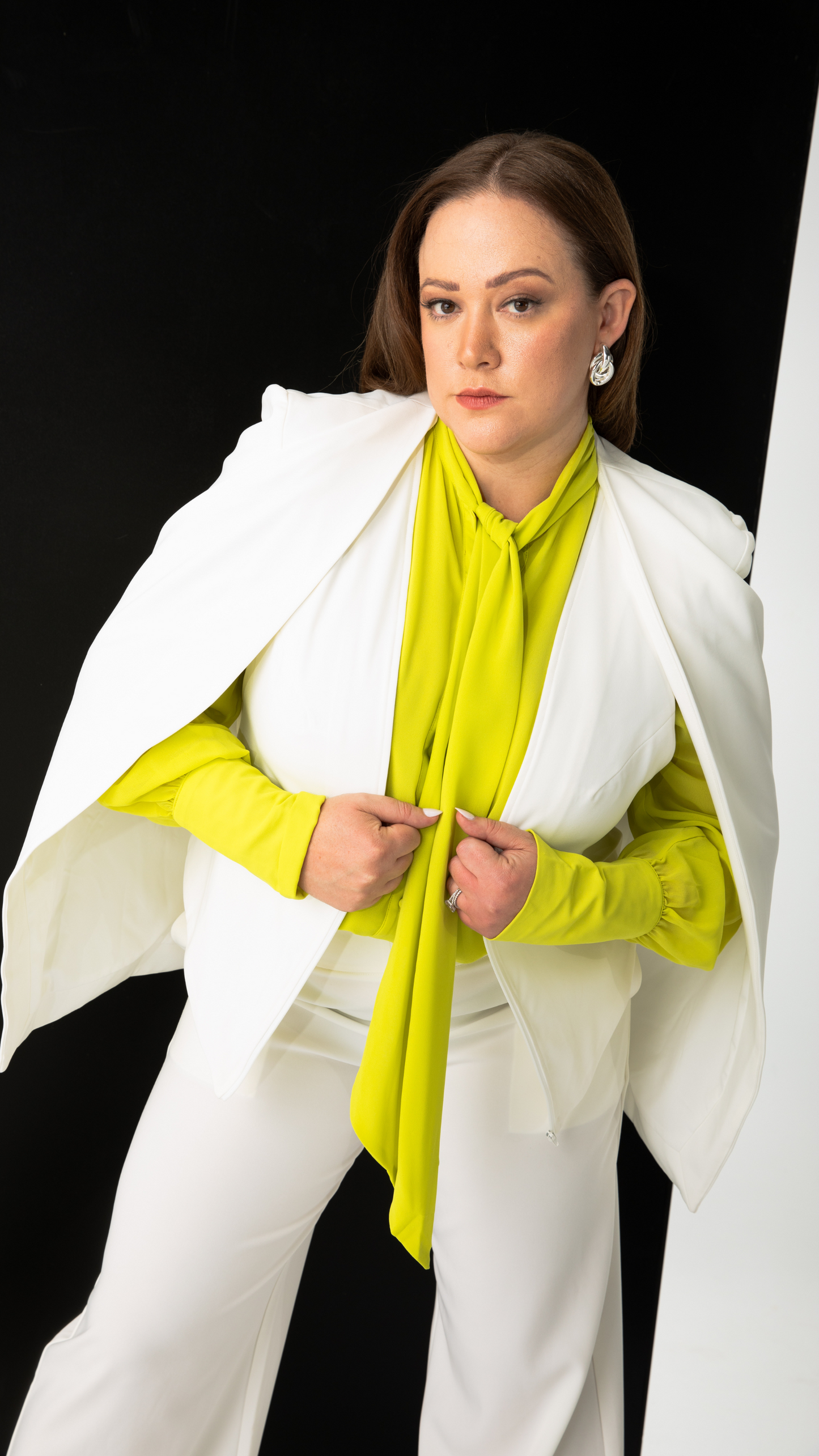 Chloe Cape - White