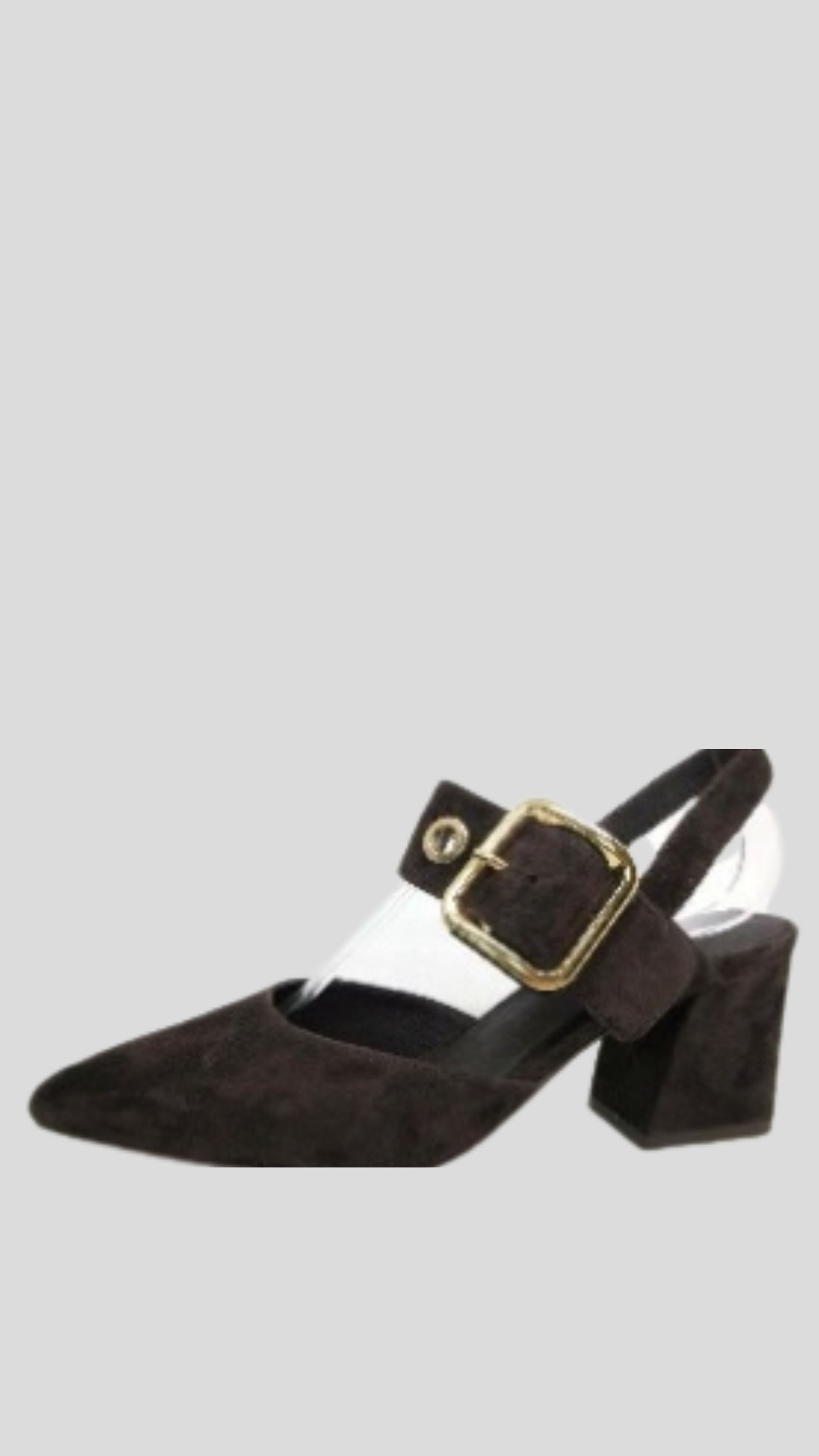 Stellar Buckle Shoe - Chocolate Suede