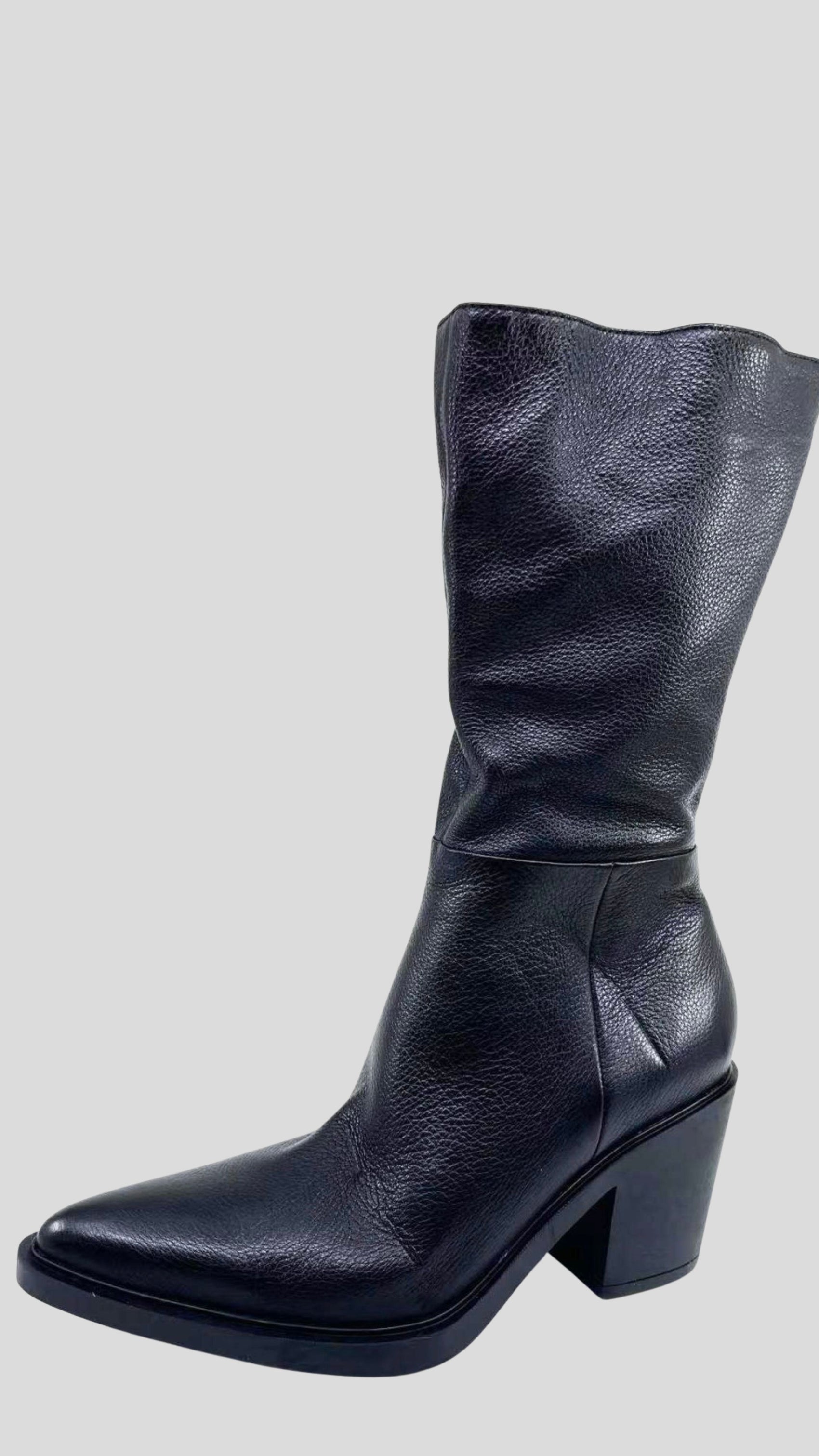 Lavillas Leather Boots With Rubber Soles - Black