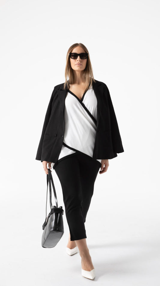 Tilda Leather, Pony Strap Bag - Black