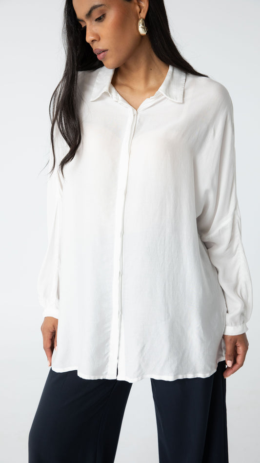 Axis Lyocell Tencel Shirt - White