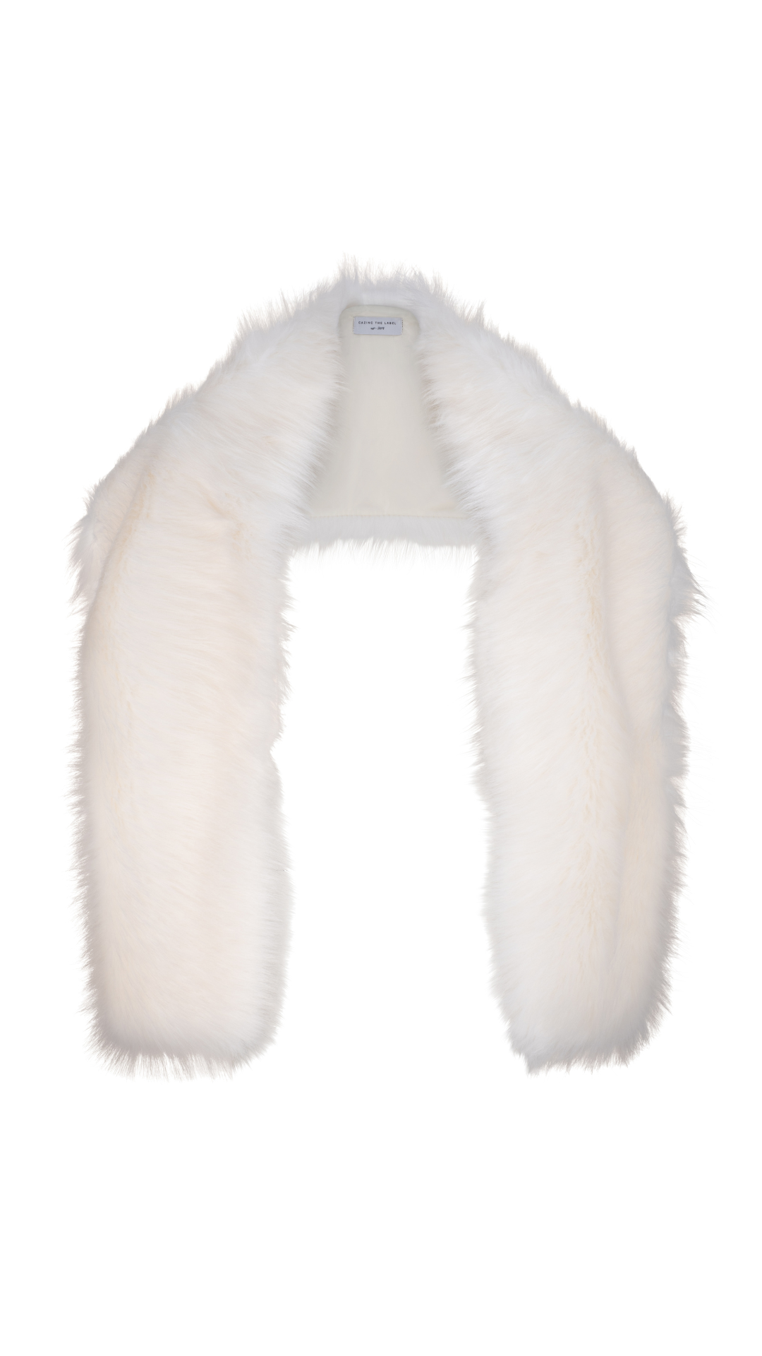 Luxurious Faux Fur Shawl - White