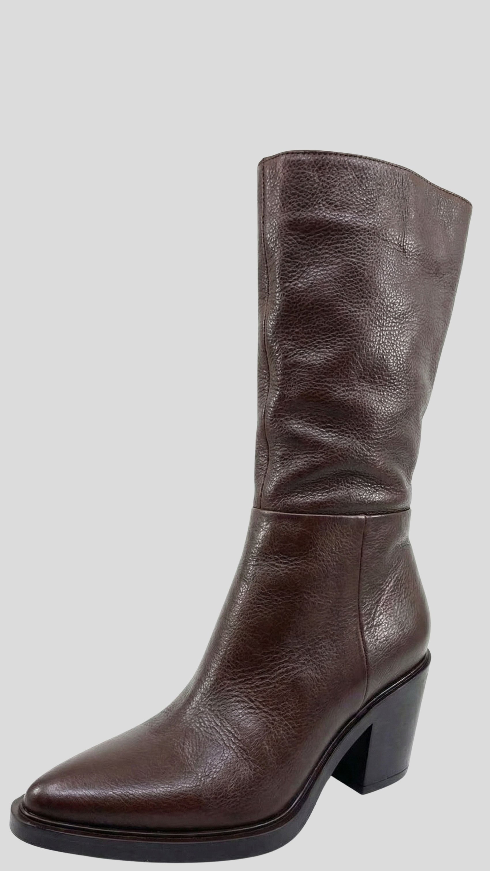 Lavillas Leather Boots With Rubber Soles - Chocolate