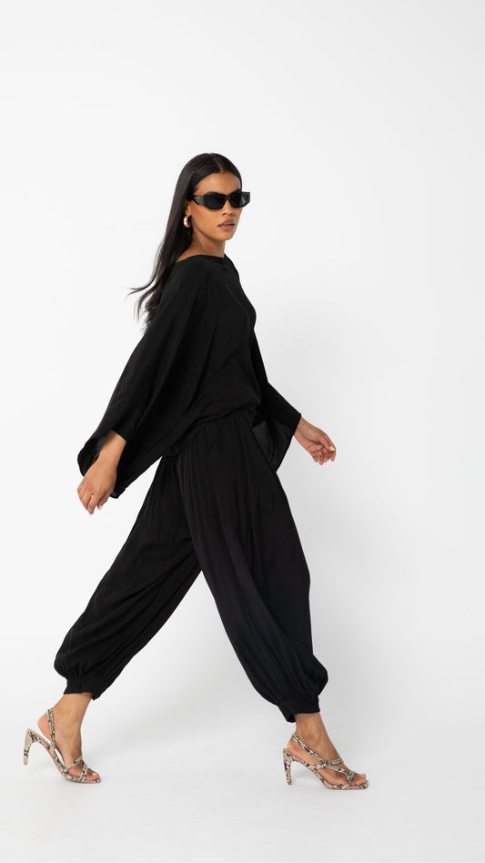 Motion Viscose Relaxed Style Pants - Black