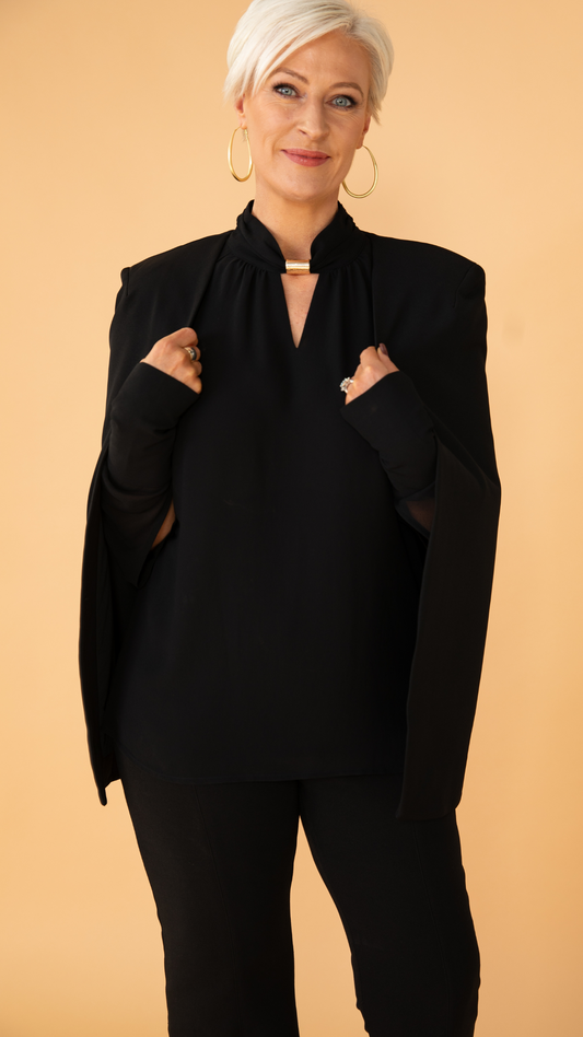 Chloe Cape - Black